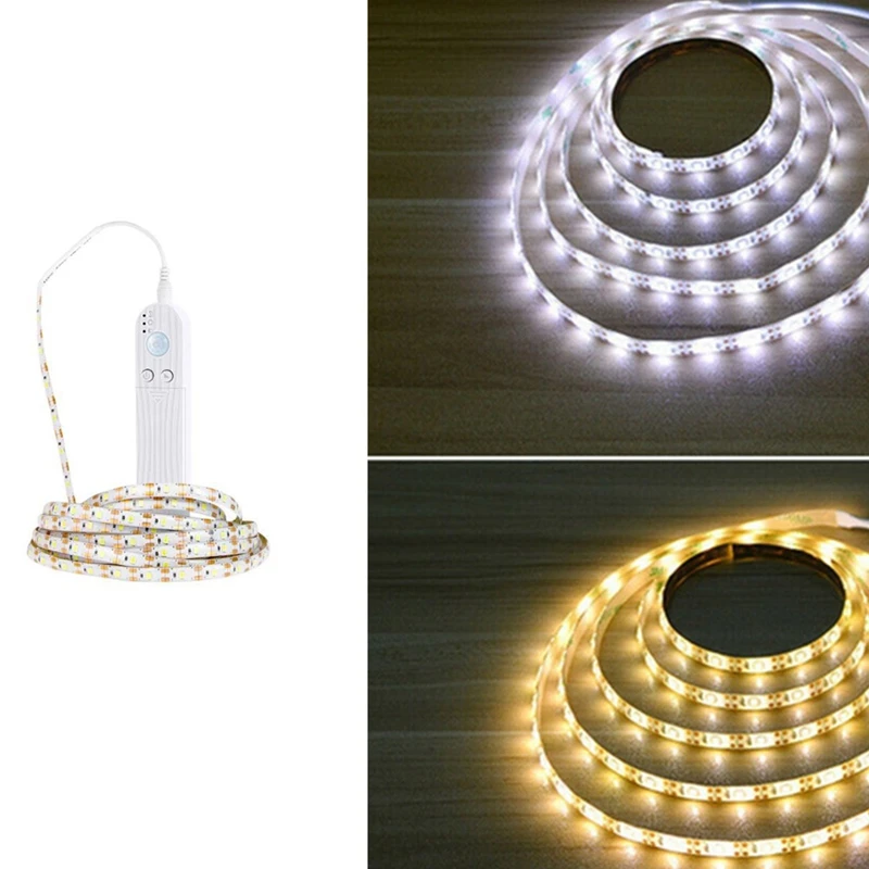 

Светодиодная лента с пассивным инфракрасным датчиком движения, гибкая клейкая лента для шкафа, лестницы, кухонного шкафа