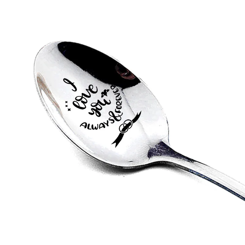 

Valentines Day Anniversary Gift For Boyfriend 2021 New Style Stainless Steel Spoon Practical Beautiful Girlfriend Present