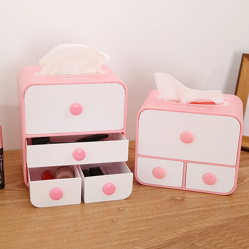 Креативный интегрированный органайзер для коробка хранения салфеток косметики