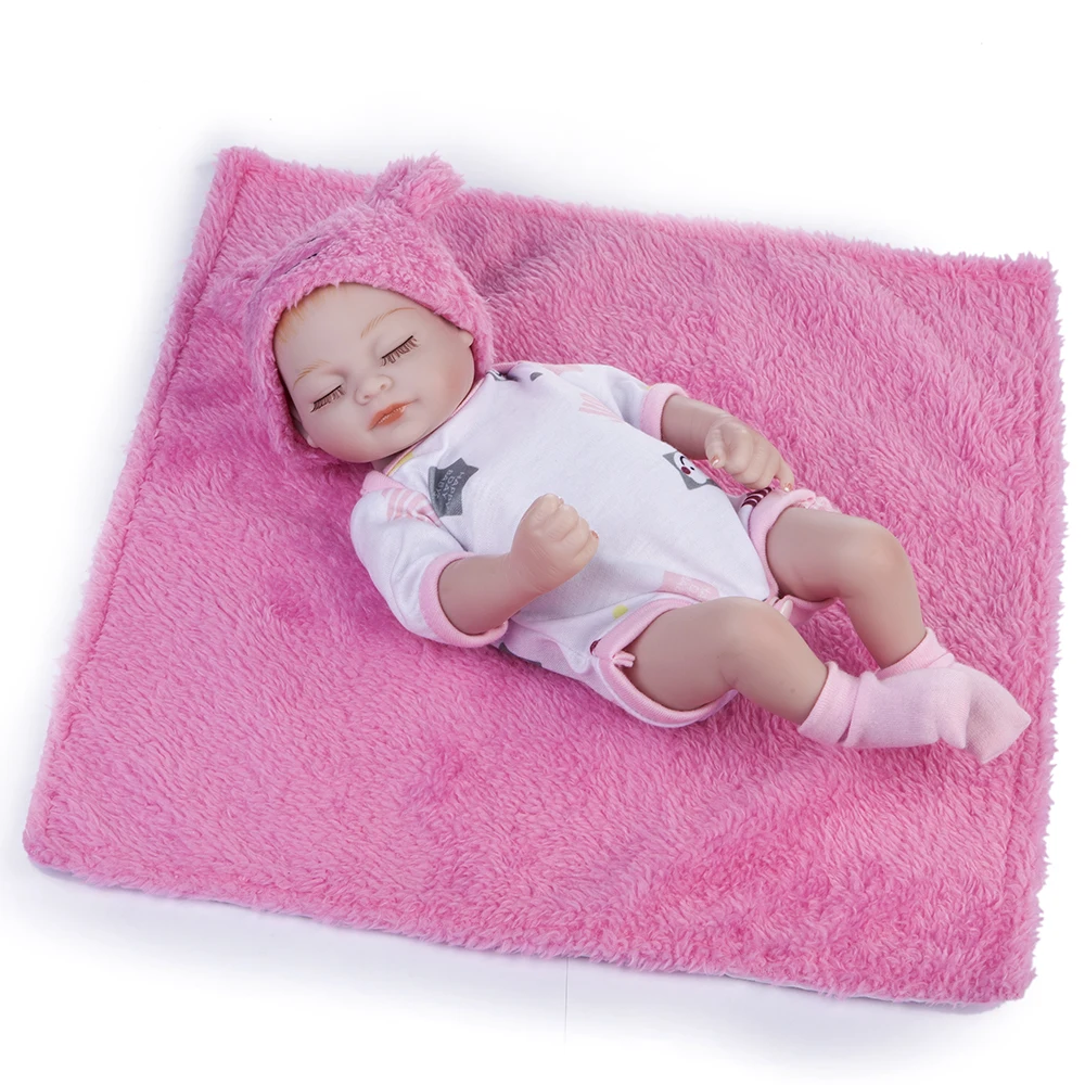 11 ''мини Reborn Младенцы девочка мальчик полный силиконовый винил милые Близнецы