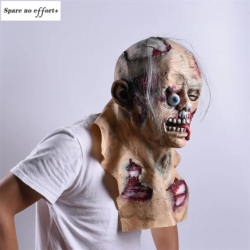 Гнилые кровавый призрак маска зомби головной убор реалистичный косплей маски