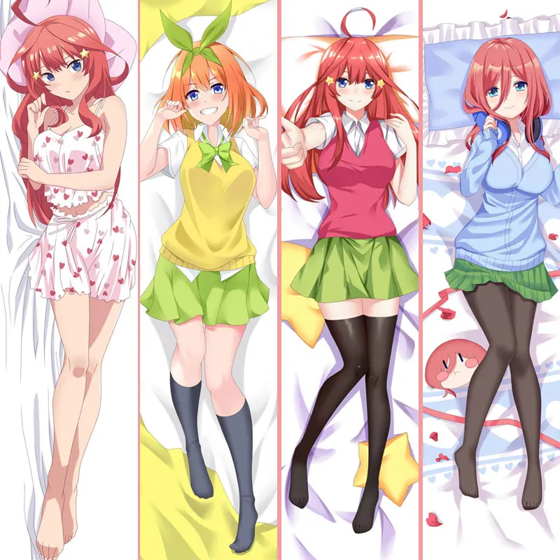 

The Quintessential Quintuplets Dakimakura Cover Anime Pillow Case Hugging Body Otaku Cushion Nakano Nino Yotsuba Pillowcase