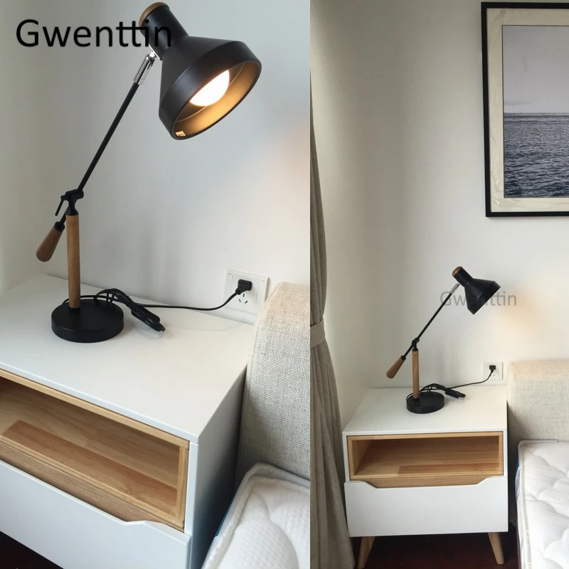 Скандинавская деревянная Напольная Лампа современные светодиодные