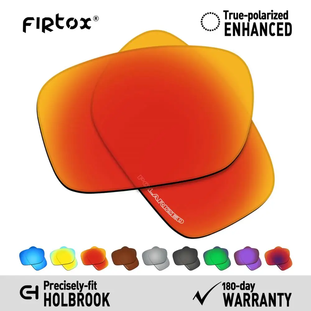 firtox anti seawater polarized lenses replacement for oakley holbrook oo9102 sunglasses lens only multiple colors free global shipping
