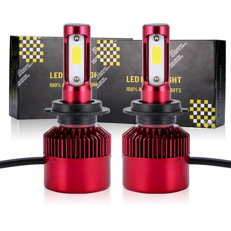 

Z9 red car LED headlamp H1 H4 H7 model