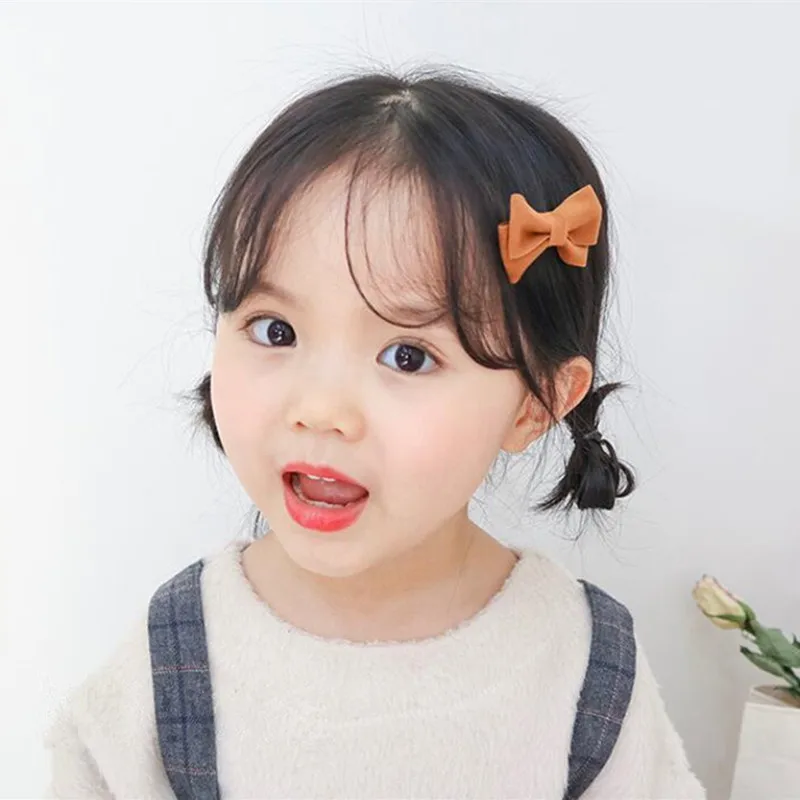 5 шт. Детские замшевые резинки для волос с бантом |