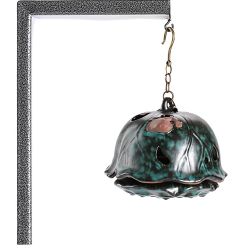 

Подвесной шар обратный поток курильница Керамическая катушка ароматерапия печь полый держатель для благовоний домашний декор