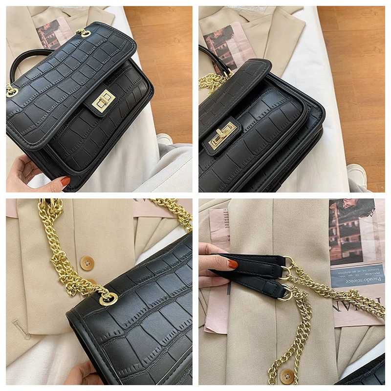 

High Quality Crocodile pattern Leather Women Tote Bags Fashion Desiger Female Handbags Shoulder Bag Luxury Ladies Crossbody Bag