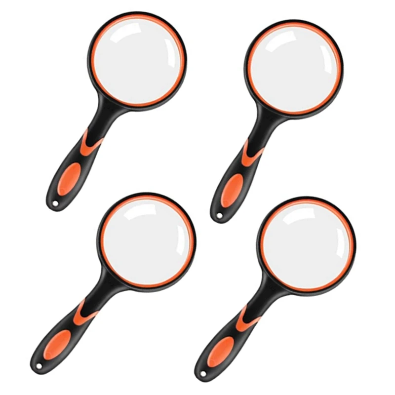 

4 упаковки, ограждение 75 мм, ограждение 10X, ограждение для чтения вручную, подходит для газет, проверок