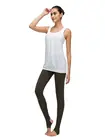 LuluGirl Женская Спортивная одежда для йоги фитнеса бега тренировочный жилет рубашка с вырезами сетка для швов