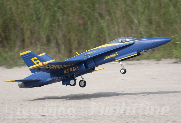 Окончательного Би F18 F 18 90 мм F/A 18C Hornet Голубой ангел RC EDF Jet модель
