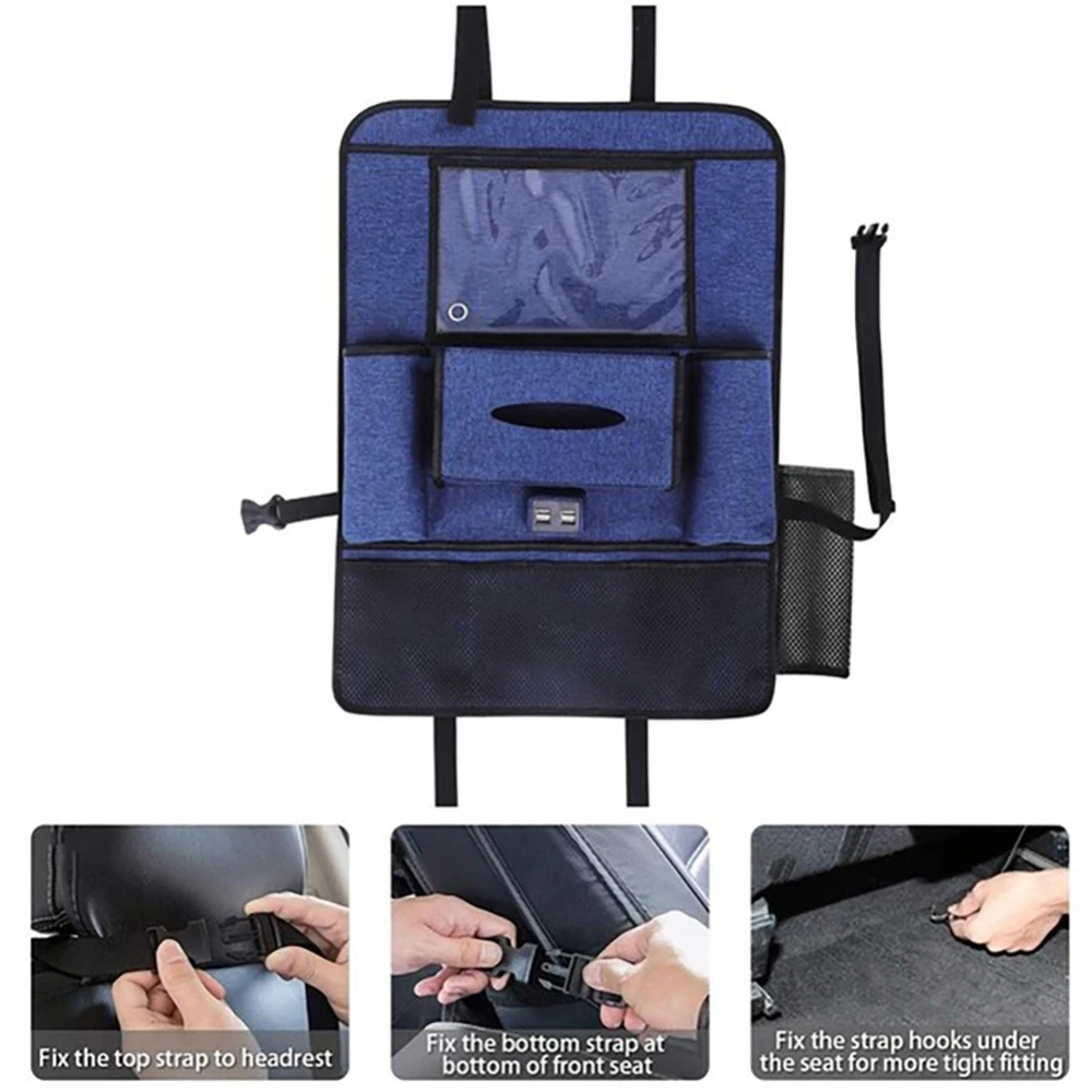 Универсальная автомобильная сумка на спинку кресла органайзер контейнер для