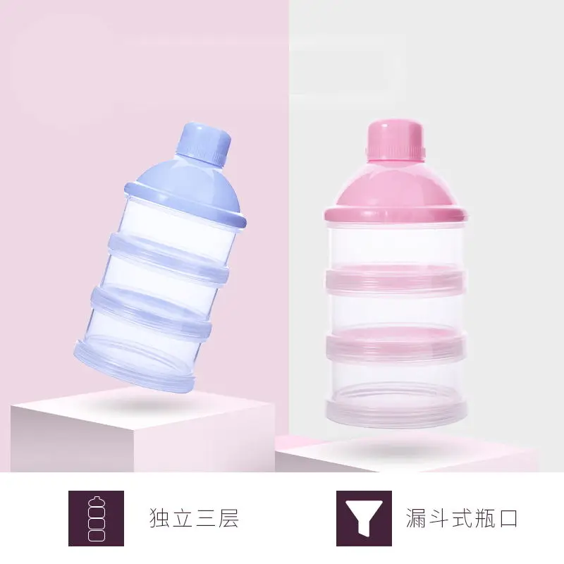 Портативный дозатор для молока и порошка контейнер еды коробка кормления