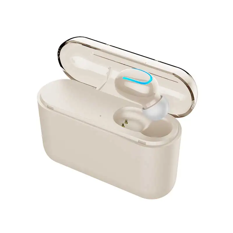 Singel Earphone 1 RovtopTrue Bluetooth 5,0 наушники HBQ TWS беспроводные головные уборы спортивные Handsfree наушники 3D стерео игровая гарнитура с микрофоном зарядки - Цвет: Singel Earphone 1