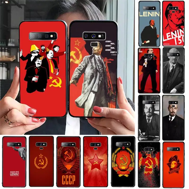 

YNDFCNB lenin Soviet Union flag Phone Case For Samsung Galaxy S20 S10 Plus S10E S5 S6 S7edge S8 S9 S9Plus S10lite 2020