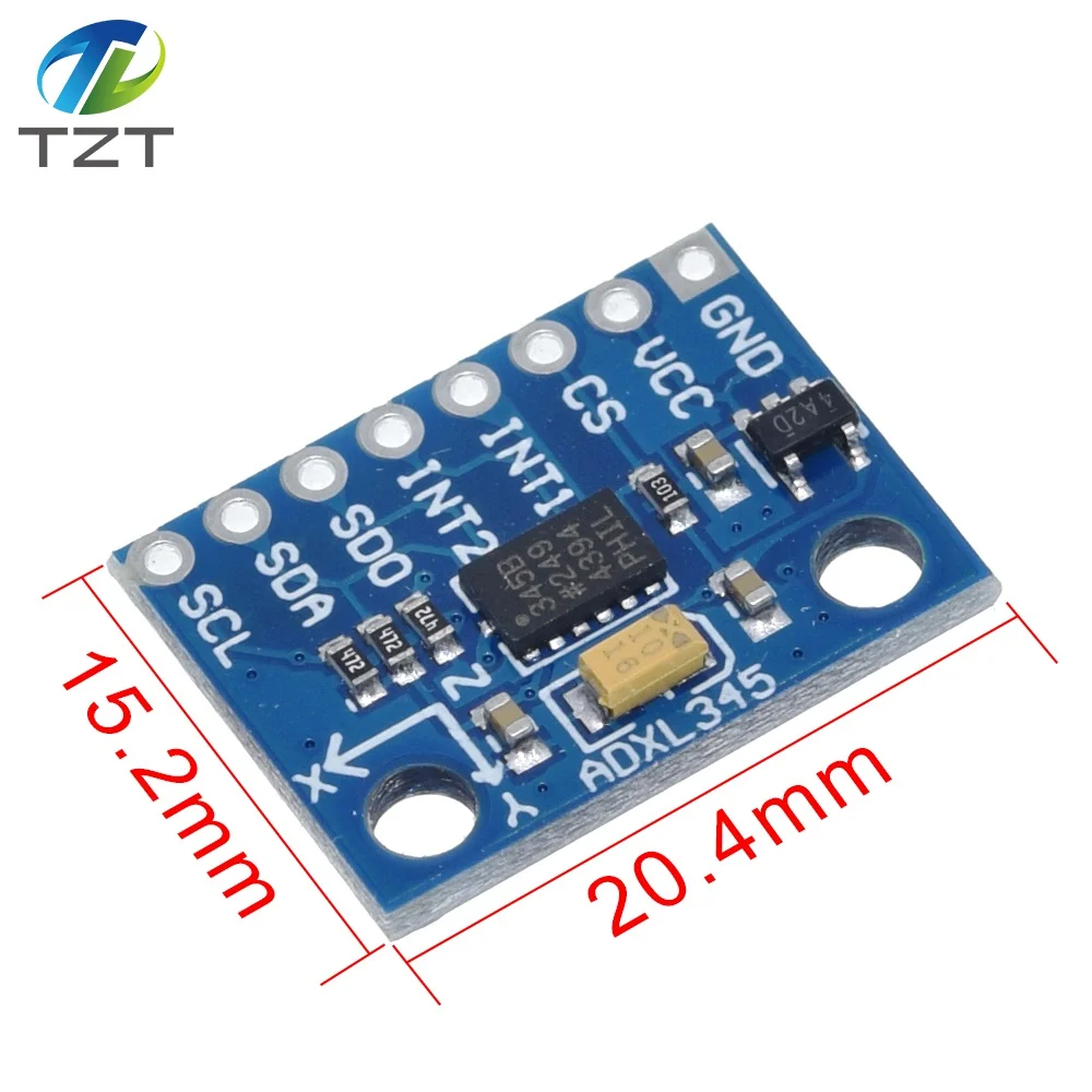 TZT GY 291 ADXL345 цифровое трехосевое ускорение силы тяжести модуль наклона IIC / SPI