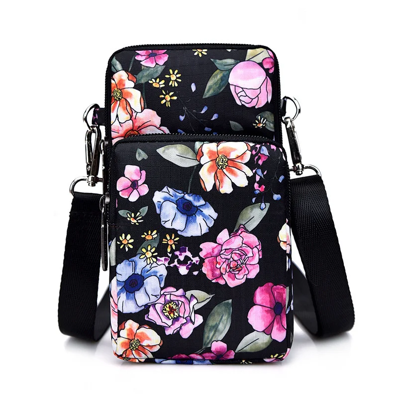 Universal Fashion Printing Phone Bag For Samsung/iPhone/Huawei/HTC/LG Wallet Case Outdoor Arm Shoulder Cover Phone Pouch Pocket