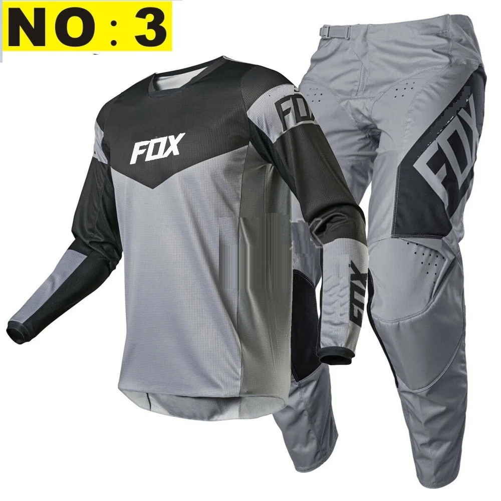 

NEW 2021Off Road racing suit FOX Motocross Jersey and Pants gear set Combo mx motorbike clothing mtb