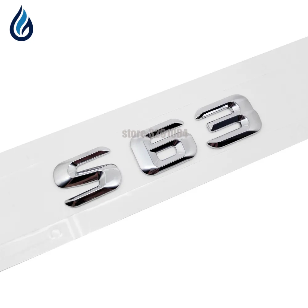 

Car Rear Trunk Emblem Lettering Badge Sticker For Mercedes Benz S Class 220SE W108 W111 W116 W126 W140 W220 W221 W222 S63 AMG