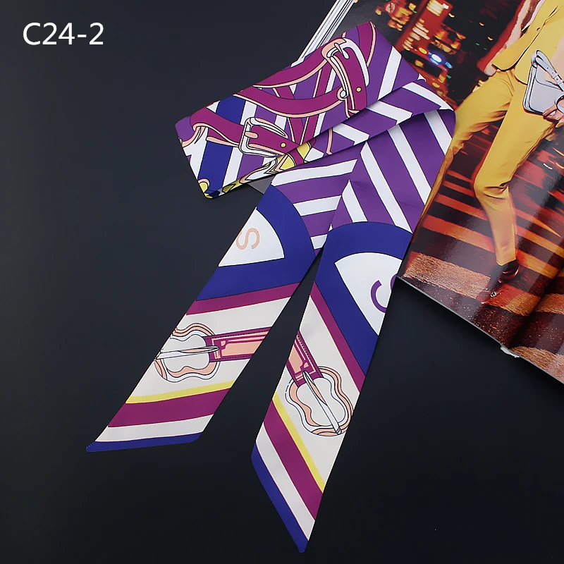 Шелковый женский узкий галстук бабочка с ремешком для головы и шеи шарфы женщин