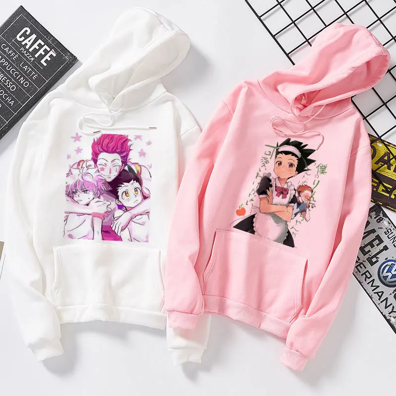 

Kawaii Hunter X Hunter Hoodie Sweatshirts Killua Zoldyck Anime Manga Multicolor Hoodies Bluzy Tops Oversized Clothes Sweatshirt