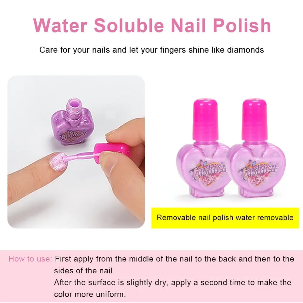 Safety Kid Girls Makeup box Pretend Play Make Up Toy Non-toxic Kit for Dressing Cosmetic Travel Box Beauty Toys | Игрушки и хобби