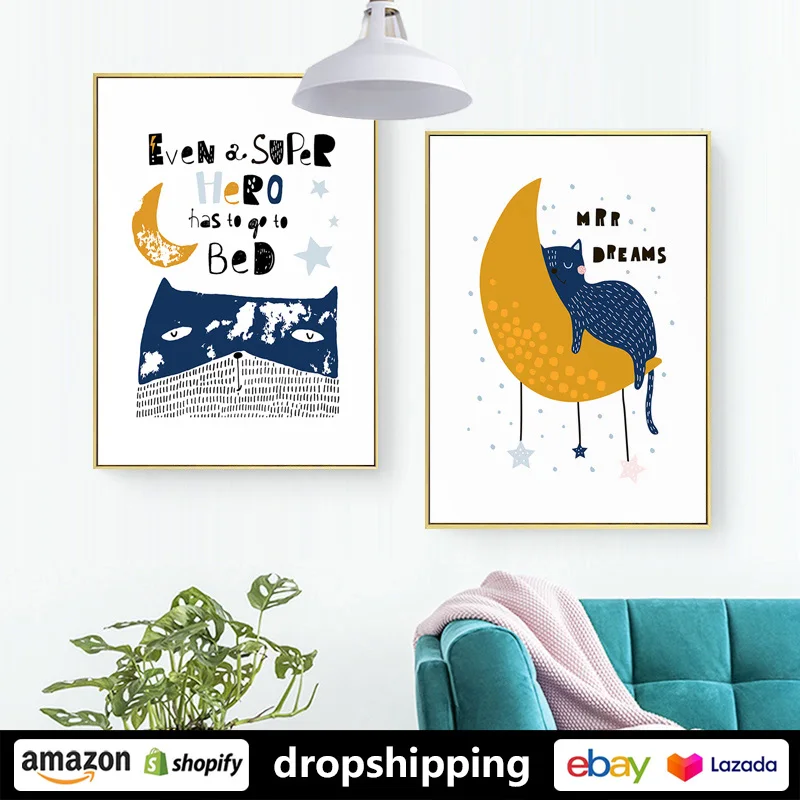 Художественная зона современные милые Мультяшные креативные рисунки