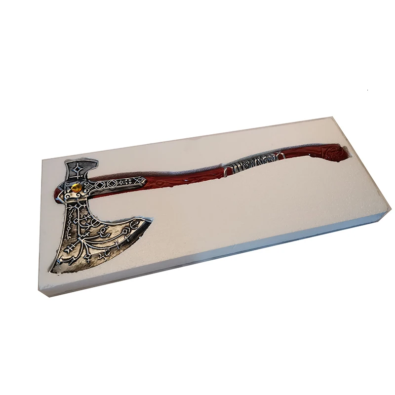Ручная работа 1/1 God Of War 4 Axe Kratos Ax полимерная игровая фигурка большого размера 83 см DIY косплей игрушки