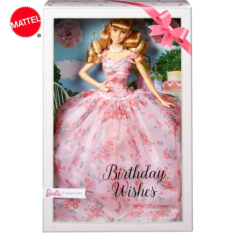 Оригинальная кукла Барби Mattel новые пожелания на день рождения Коллекционная