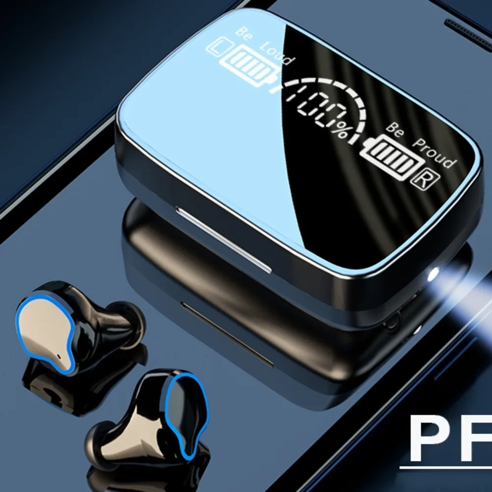 

Беспроводные беруши, bluetooth, hd, mirror3500mah, чехол с заправкой, фонарик, шумоподавление, стерео и глубокий звук