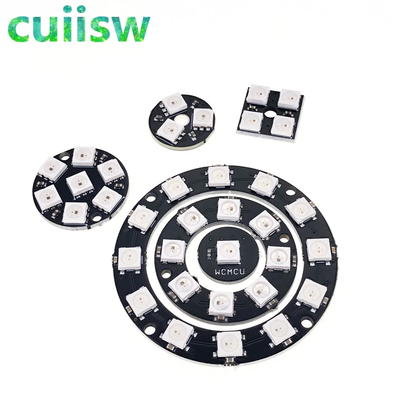 Светодиодное кольцо RGB WS2812 5050 ламсветильник с интегрированными драйверами для