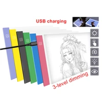 a5 usb powered ultra thin led drawing board aritist tattoo stencil board light box tracing drawing pad table 3 level dimming
