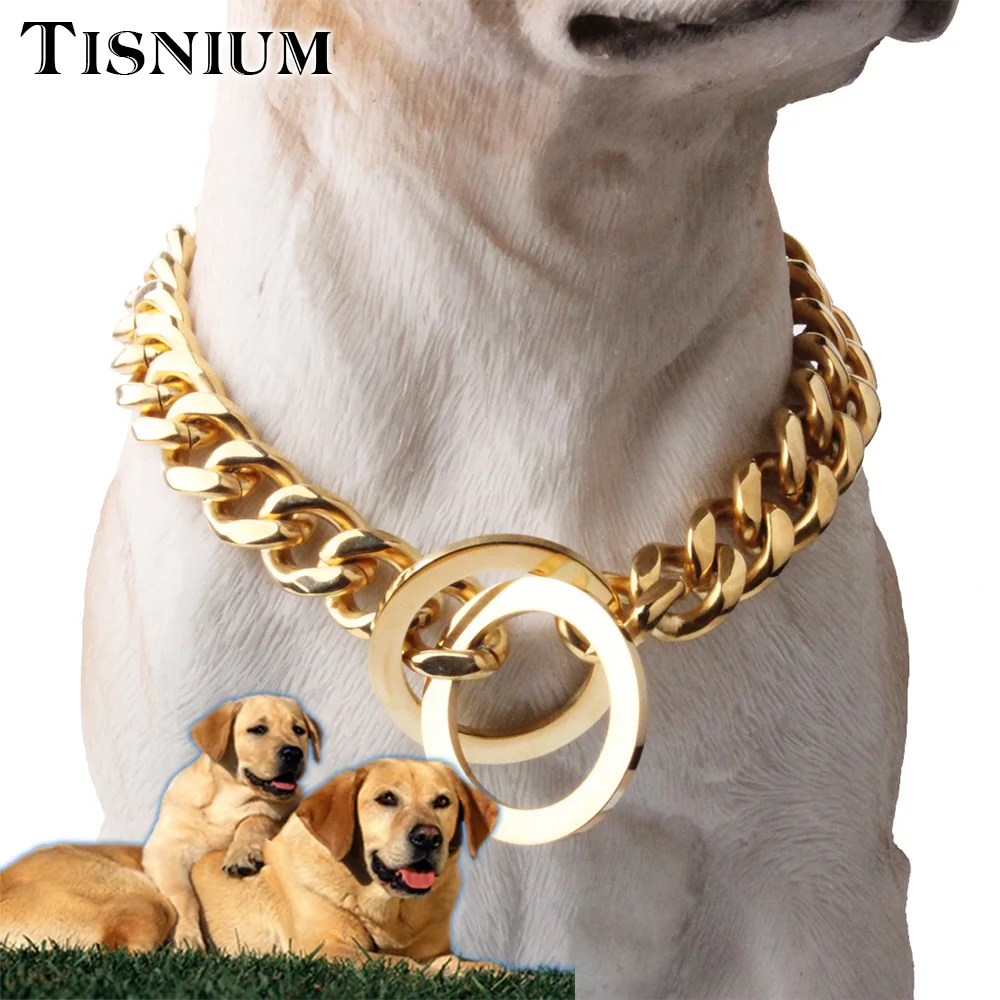 Поводок-цепочка для собак из нержавеющей стали 12 мм | Украшения и аксессуары