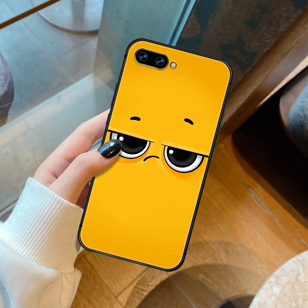 

Funny Face Cute Cartoon Phone Case Cover Hull For HUAWEI Honor 6A 7A 8 8A 8S 8x 9 9x 9A 9C 10 10i 20 Lite Pro black Etui Luxury