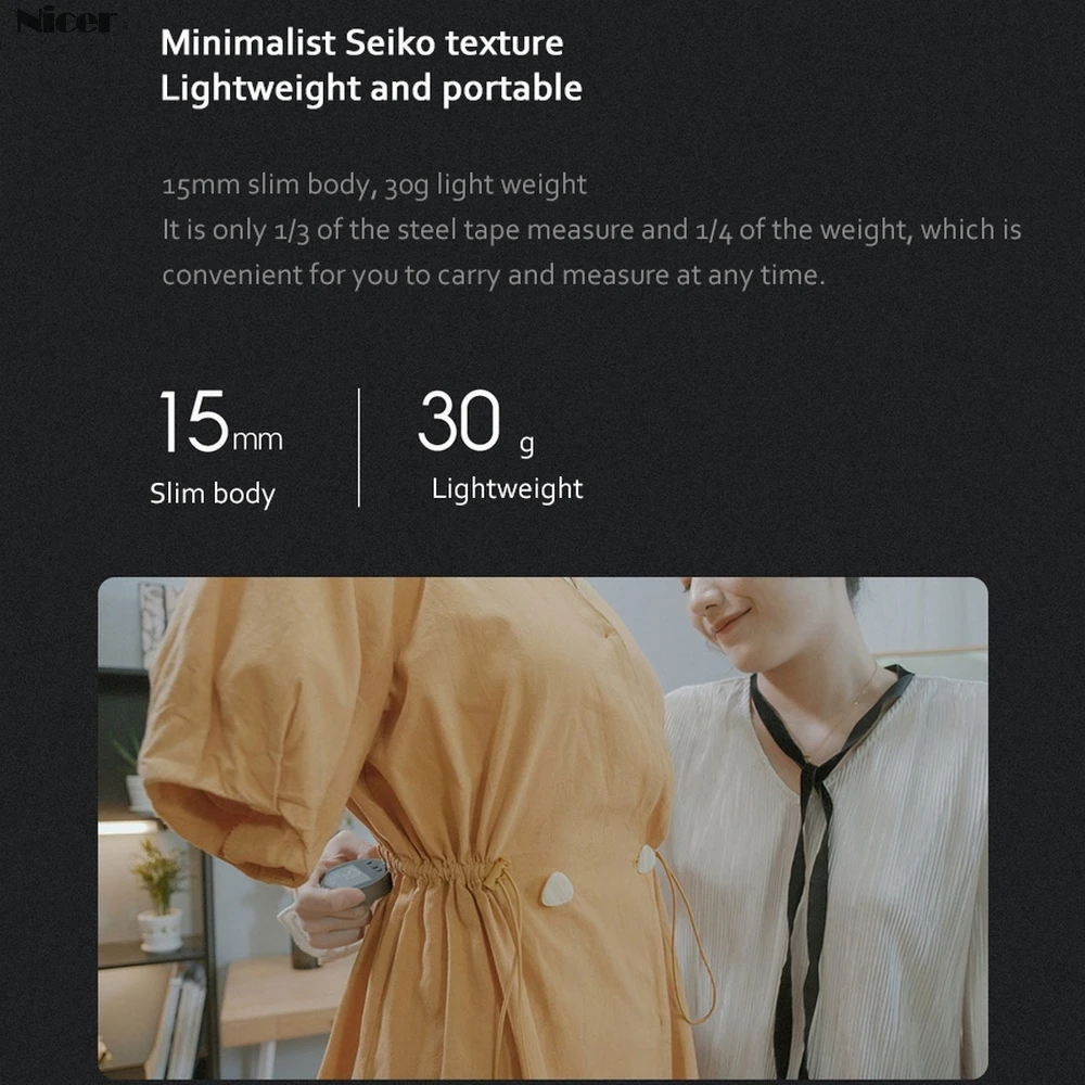 Цифровая электронная линейка 8 в 1 дальномер 99 м портативный многофункциональный