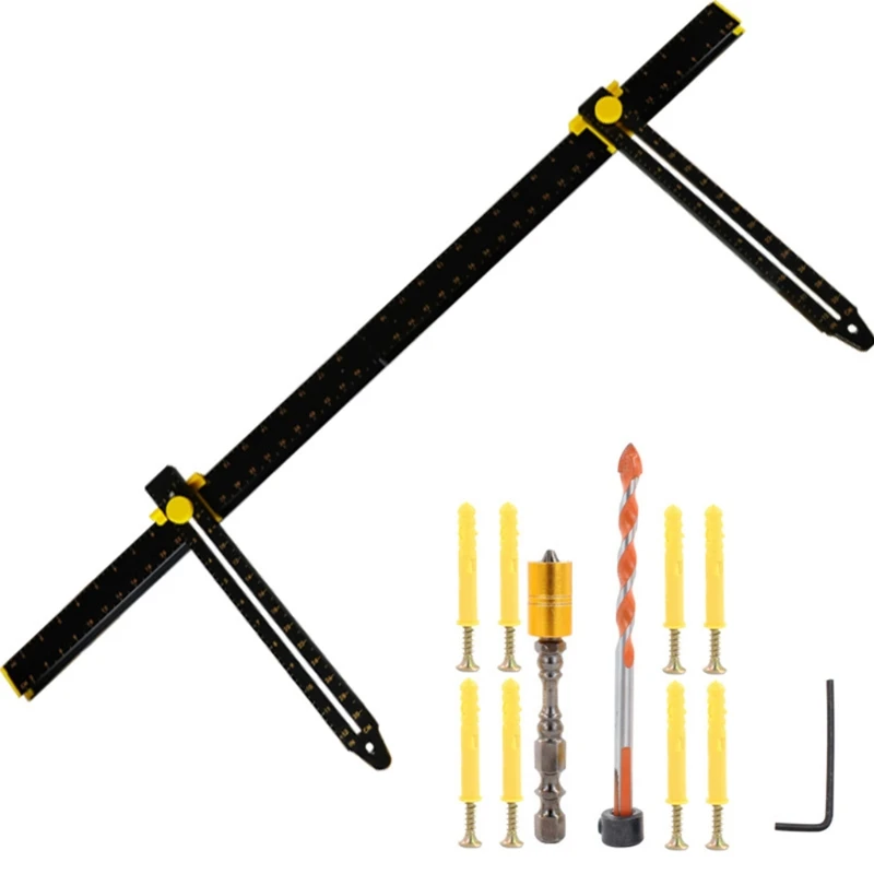 

H7JB 6mm Picture Hanging Kit Black Multi-purpose Most Versatile Easy to Use High-quality All in One Photo Hanging Tools