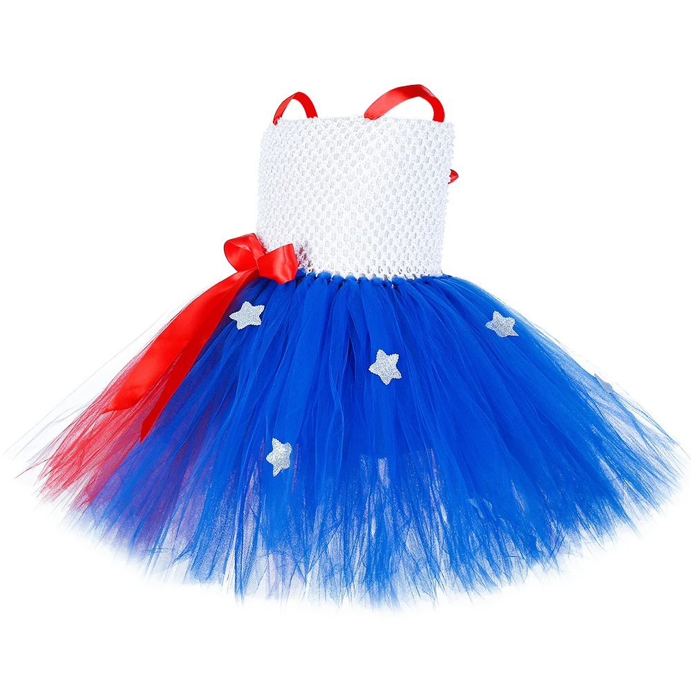 Чудо-платье-пачка для девочек костюм супергероя Хэллоуина вечеринки Дня