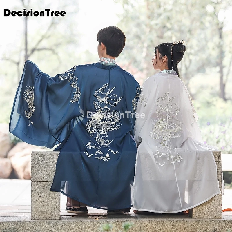 

2022 men women hanfu chinese couple hanfu female retro traditional embroidery costume men tang dynasty classical stage clothes