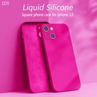 Противоударный мягкий чехол ATS для iPhone 13, 12, 11 Pro Max, Mini, XS, X, XR, 7, 8 Plus, SE2, защитный квадратный чехол с полным покрытием из жидкого силикона