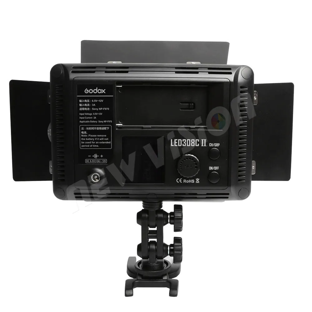 Godox LED 308C II Светодиодный 308 3300K-5600K Светодиодная лампа для видеокамеры DV + NP770 4400Ahm