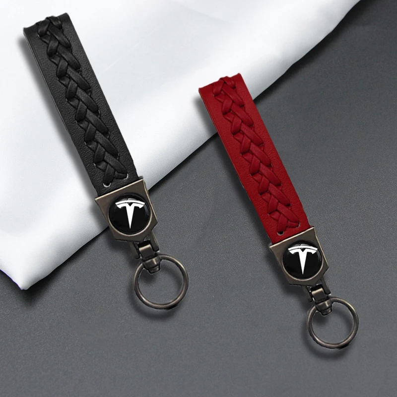 

1pcs Car Emblem Keyring Badge Keychain Automotive Trinket For Teslas Model 3 2021 S X Y Style Roadster Invader Coil Mod WYE K80