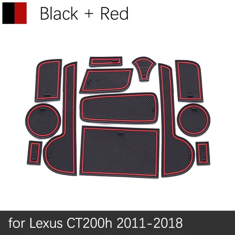 Для Lexus CT200h Lexus CT 200h 2011 ~ 2018 резиновый противоскользящий коврик для двери, паз, подстаканник, слот для ворот, подставка для салона автомобиля, аксессуары