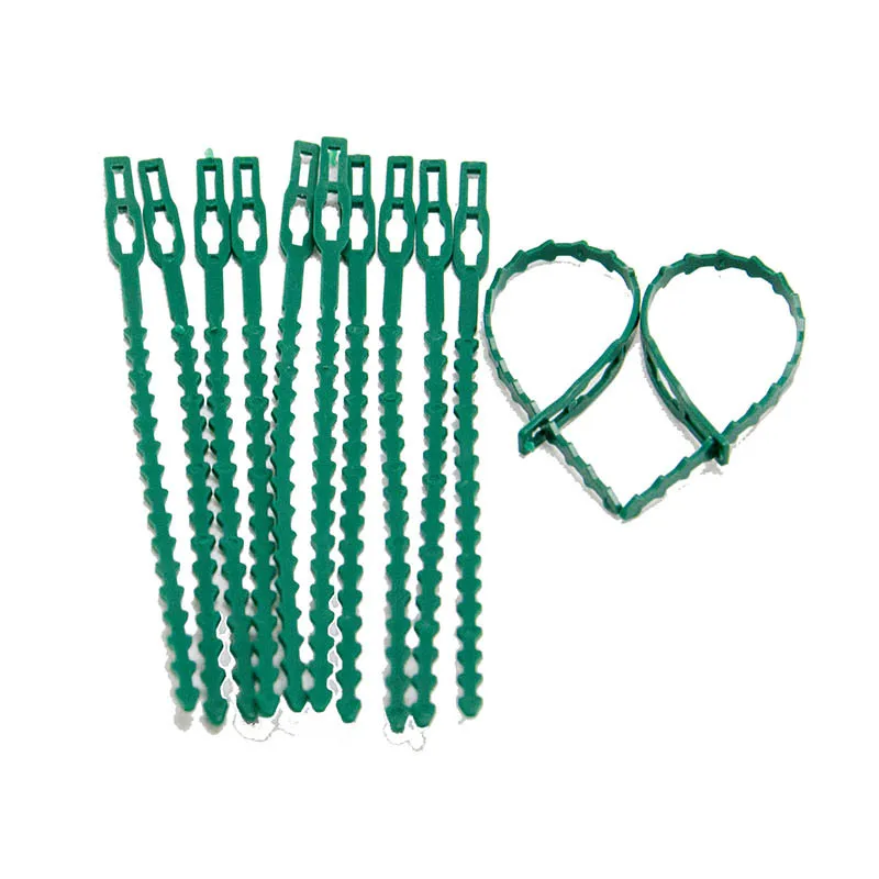 Регулируемые пластиковые кабельные стяжки для растений 50 шт. 13/17 см садовые