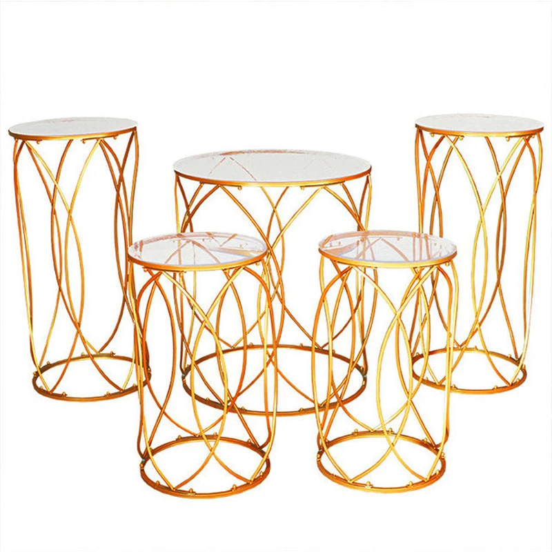 5 шт. новый свадебный реквизит акриловый Железный Цилиндр снек торт еда стенд