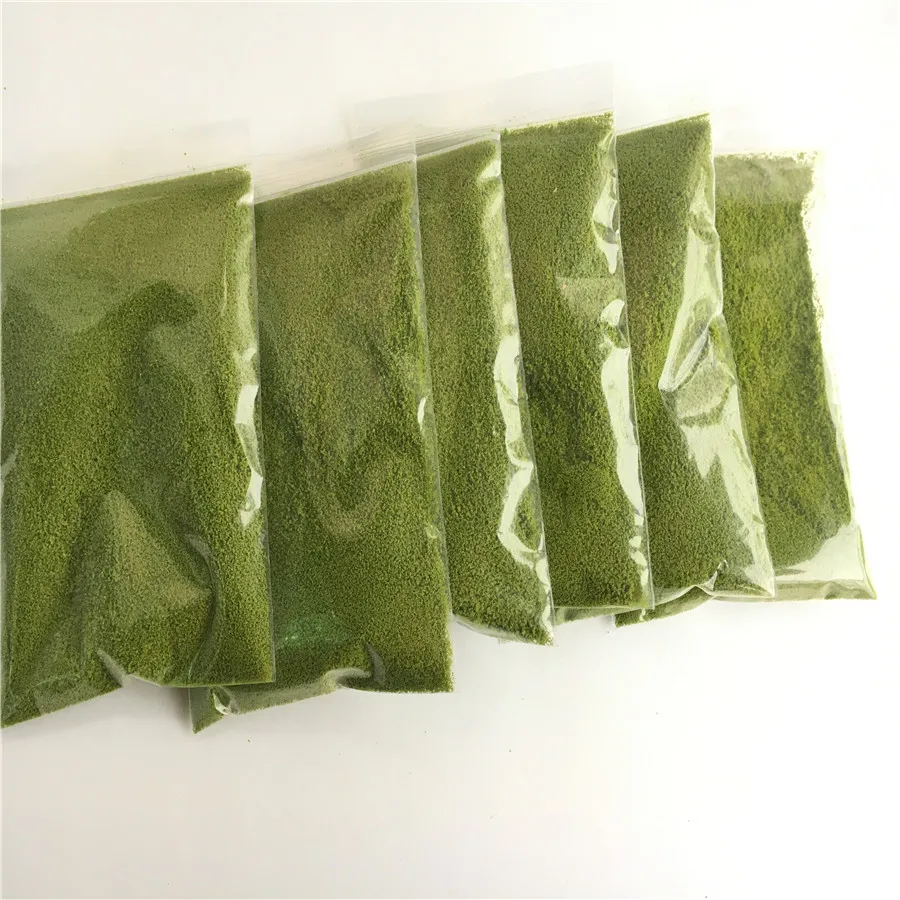 Порошок дерева для архитектурных моделей 30 г желто зеленый зданий поездов Хо