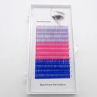 Накладные Ресницы CD 0,070,1 мм 8-15 мм, индивидуальные цветные ресницы радужного цвета, искусственные ресницы для наращивания