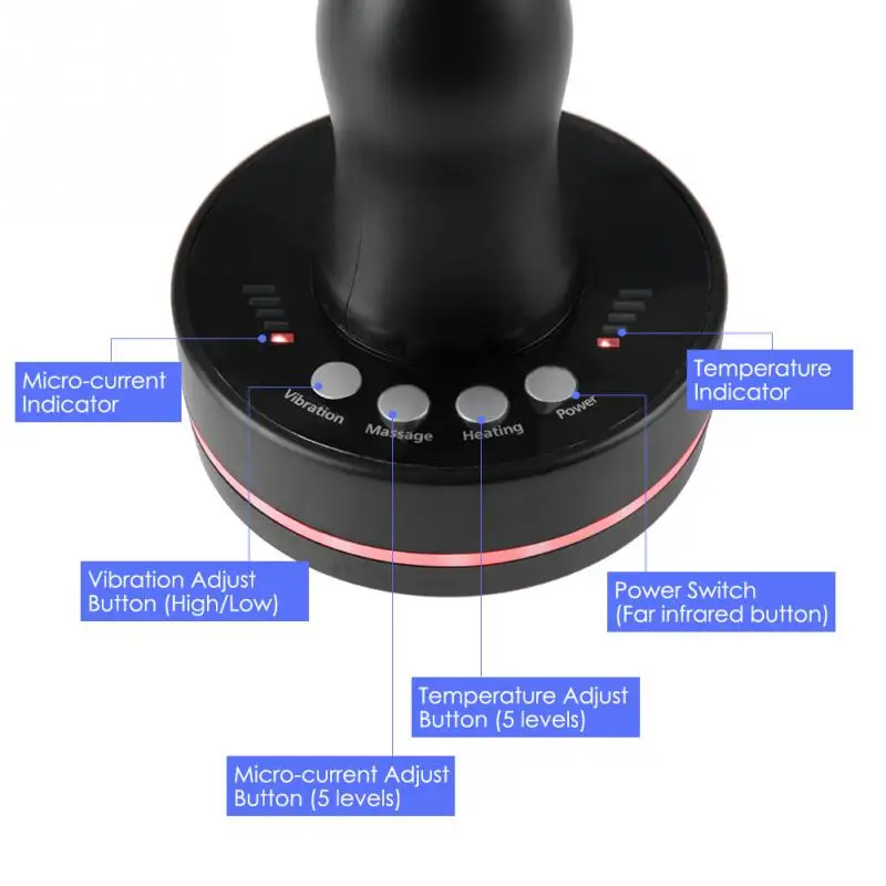 Электрический гуа-Ша массаж расческа для антицеллюлитная щетка микротоковая
