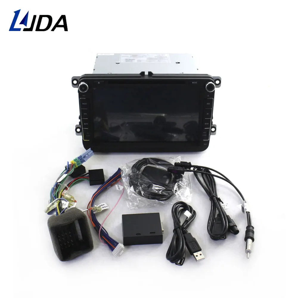 Автомагнитола LJDA 2 din DVD-плеер для Volkswagen VW GOLF PASSAT B6 JETTA POLO CC TIGUAN OCTAVIA T5 Gps-навигация