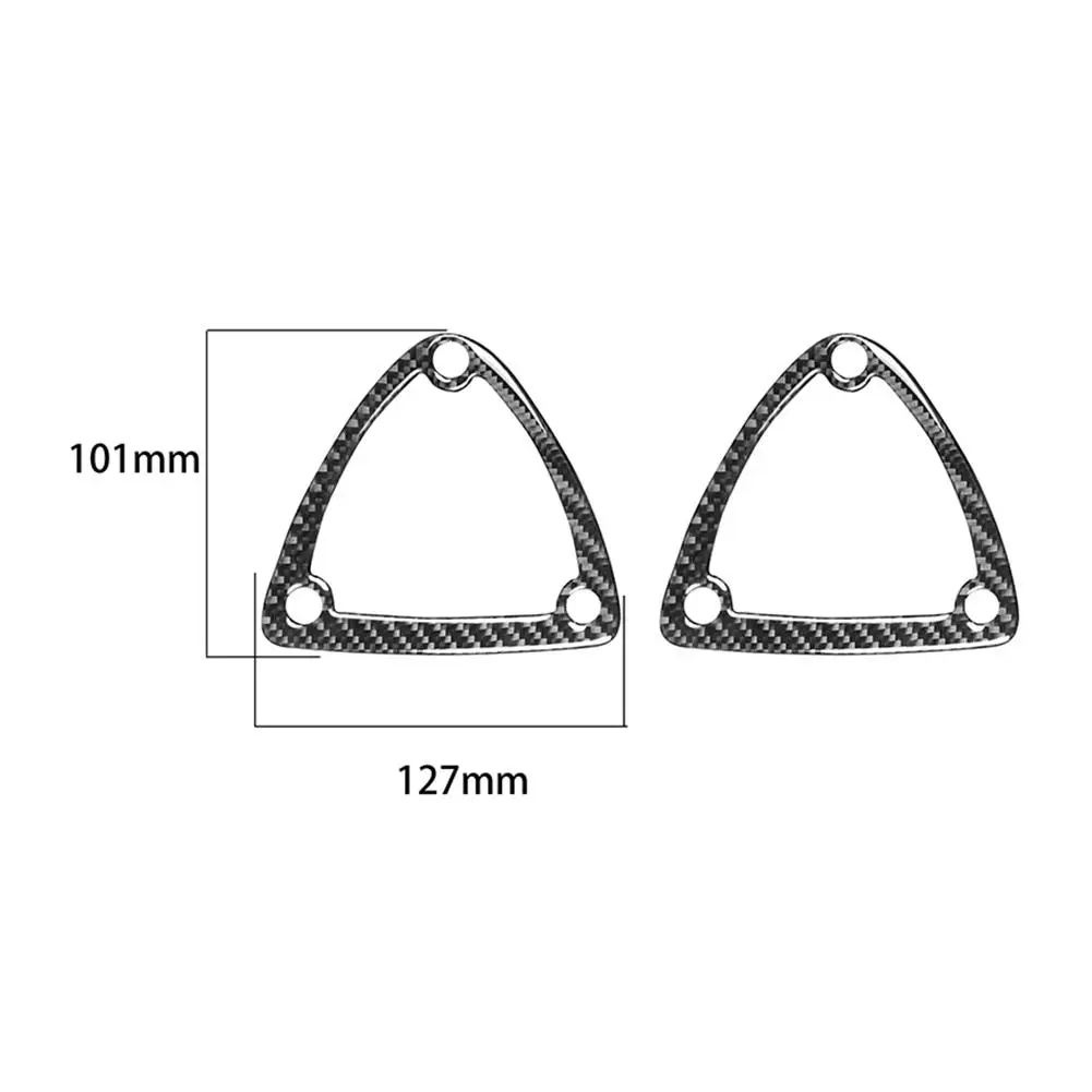 

hot 2Pcs Auto Interior Trim Seat Headrest Carbon Fiber Stickers for Mazda RX8 04-08