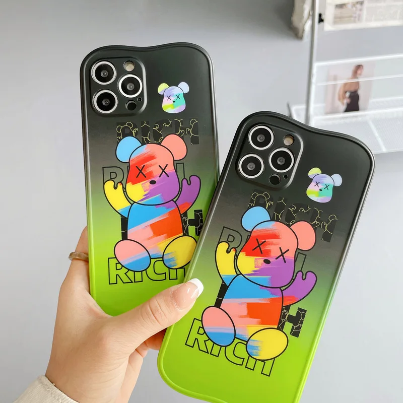 

Violent Bear Phone Case For iPhone 12 11pro Max XS XSMax XR SE 7P 8Plus Shock and drop Phone Cover case